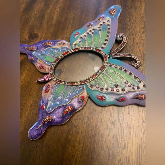 Pastel Butterfly Picture Frame with Vibrant Accents - Picture 4 of 5